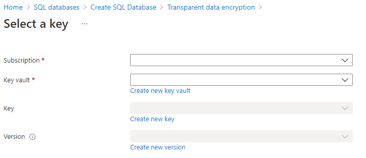Screenshot selecting key for use with TDE.