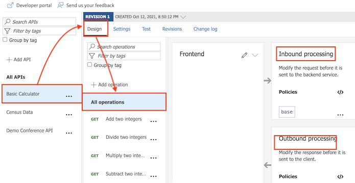 Configure policy at API scope
