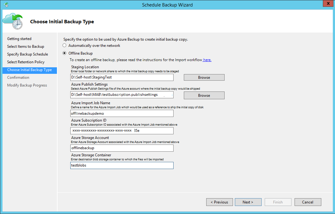 Screenshot shows how the import page.