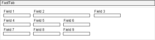 NAVGridLayoutColSpan3x3 GridLayout control with field that spans 2 columns.