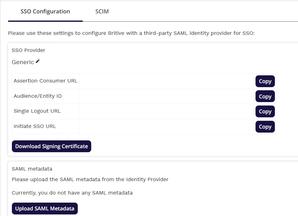 Configuration Page