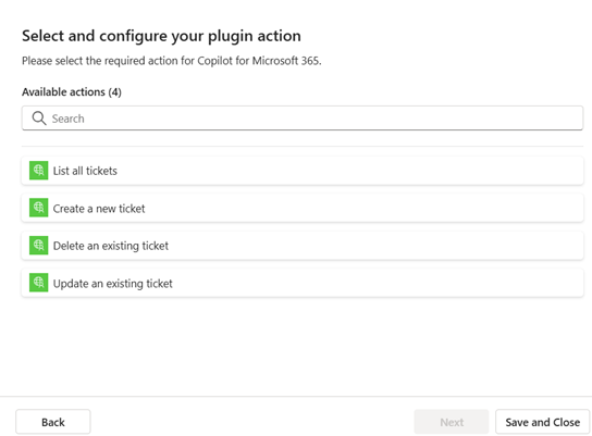 Vælg API-værktøjer, der skal aktiveres.