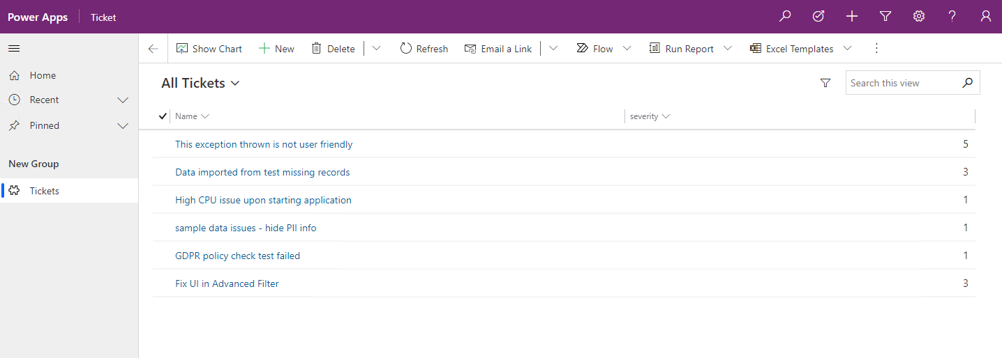 Opret model-drevet applikation.