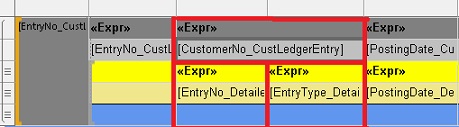 MicrosoftDynamicsNAV_MergedCells Merged cells