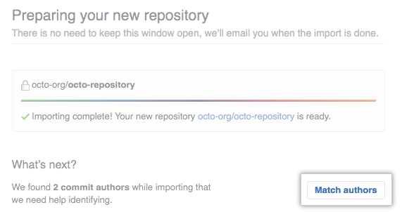 Skærmbillede af knappen Matchforfattere.