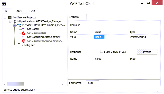 Screenshot that shows the Value field in the GetData tab.