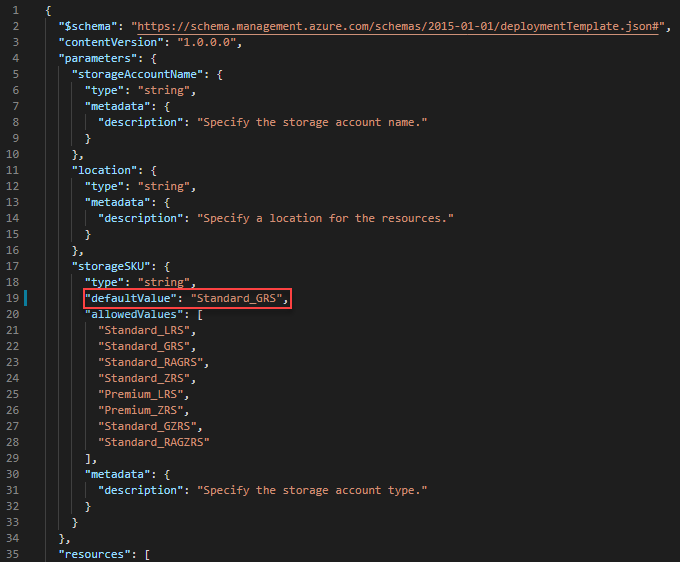 Screenshot der Aktualisierung der YAML-Datei für Azure Resource Manager Azure DevOps Azure Pipelines.