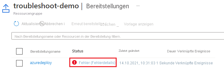 Screenshot des Abschnitts 