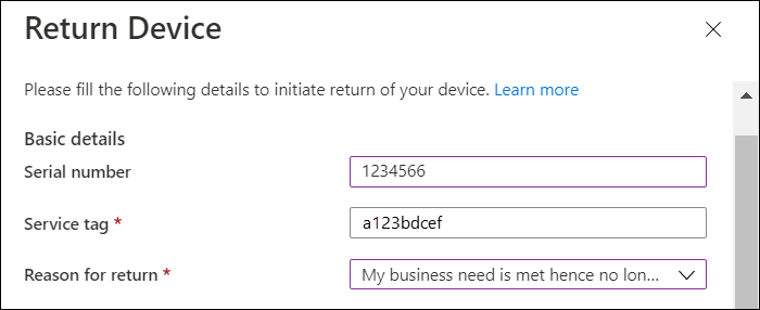 Zurückgeben des Geräts&nbsp;2
