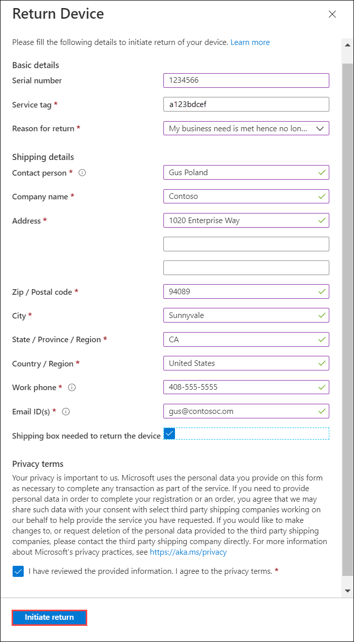Zurückgeben des Geräts&nbsp;4