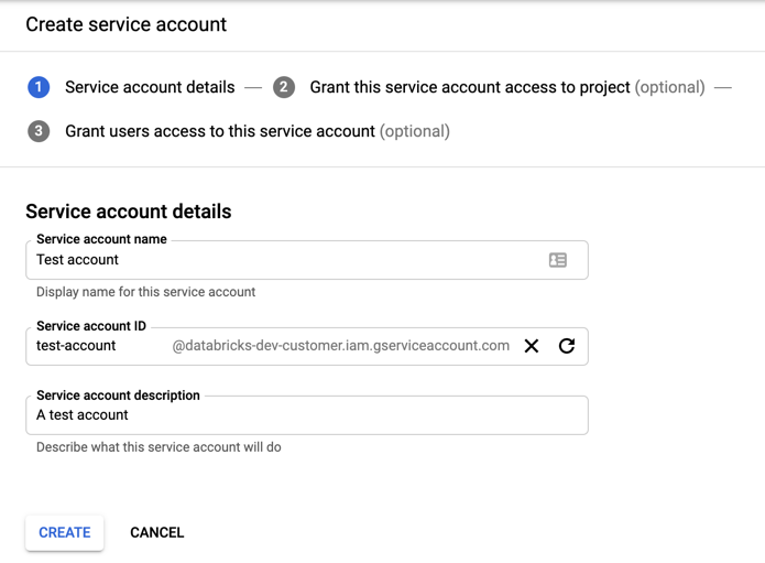 Google-Dienstkonto erstellen