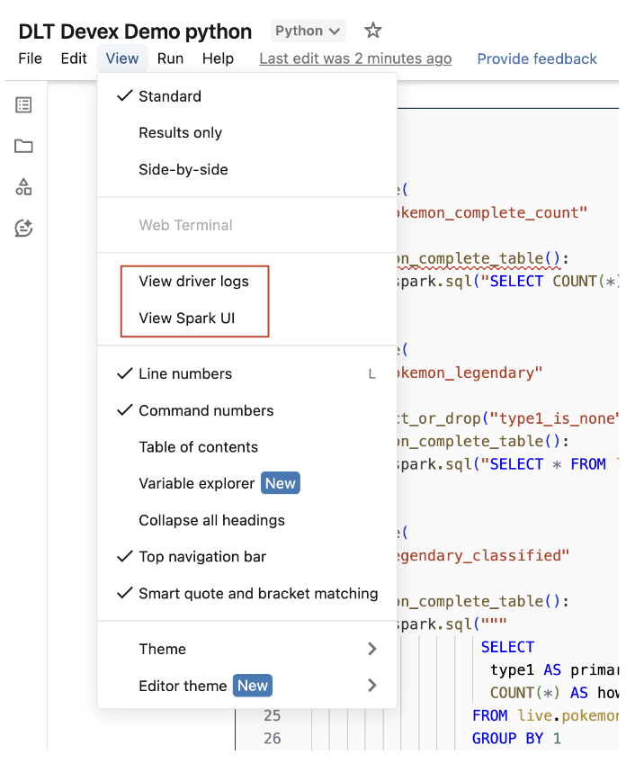 Zugriff auf Treiberprotokolle und Spark UI