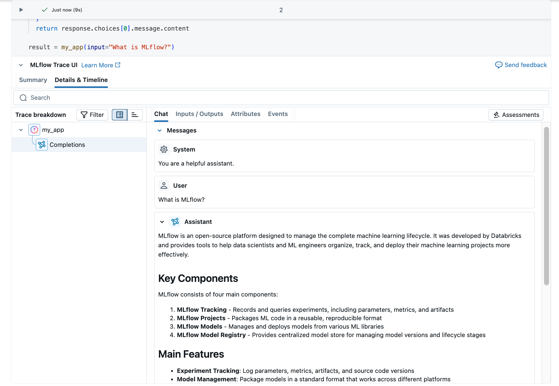 Notizbuchablaufverfolgungs-UI
