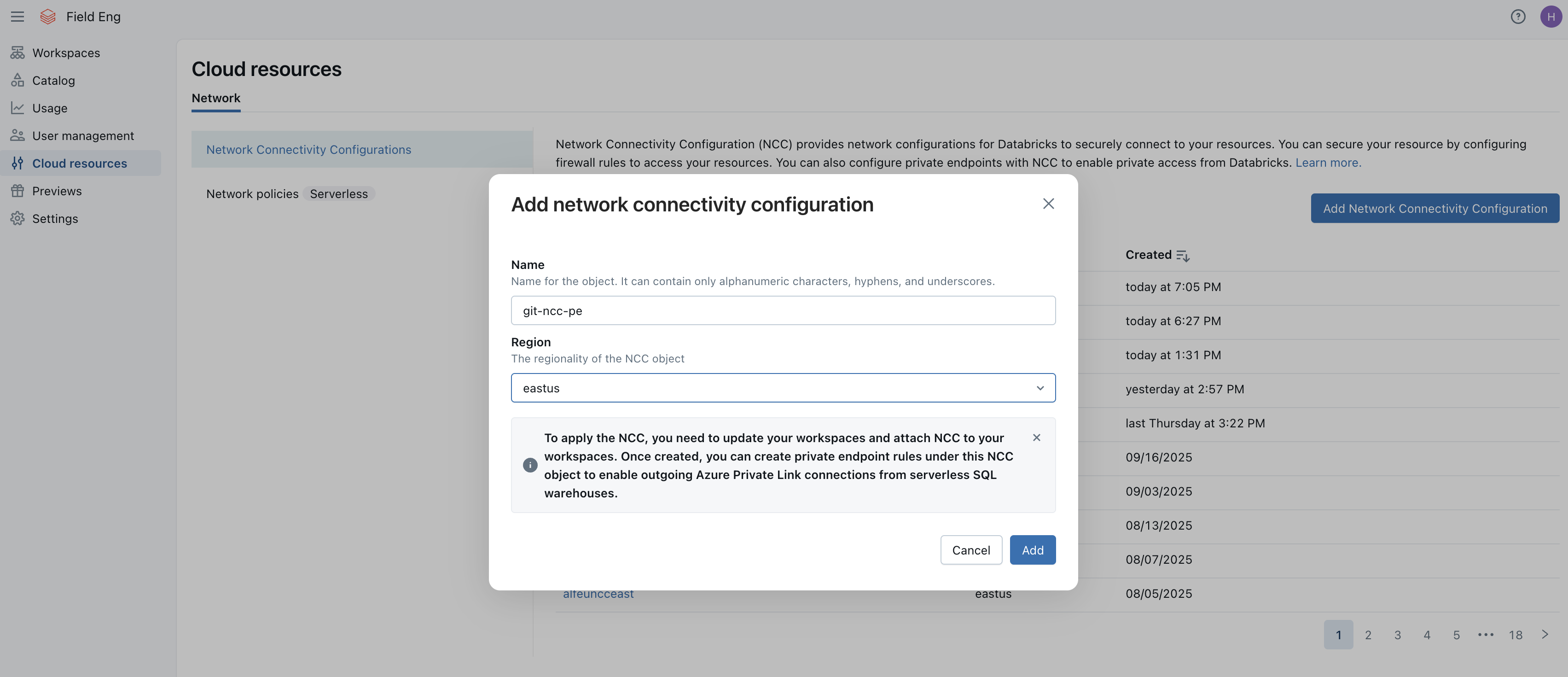 Azure-Netzwerkkonnektivitätskonfiguration