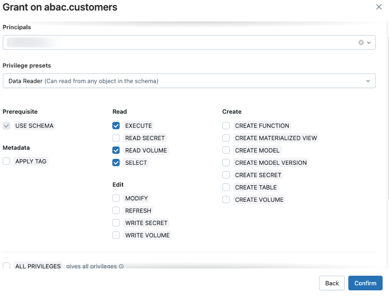 Gewähren sie eine Anforderung für den Zugriff mithilfe von Berechtigungen.