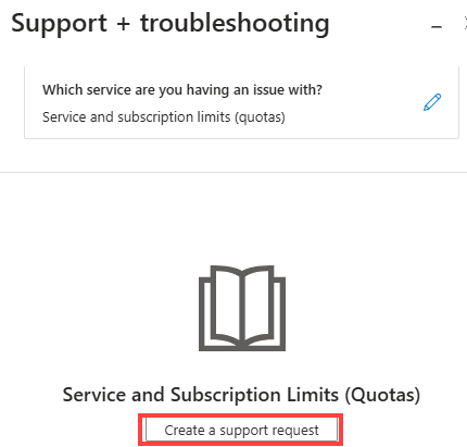 Screenshot der Seite „Hilfe und Support“ mit hervorgehobenem Link „Supportanfrage erstellen“.