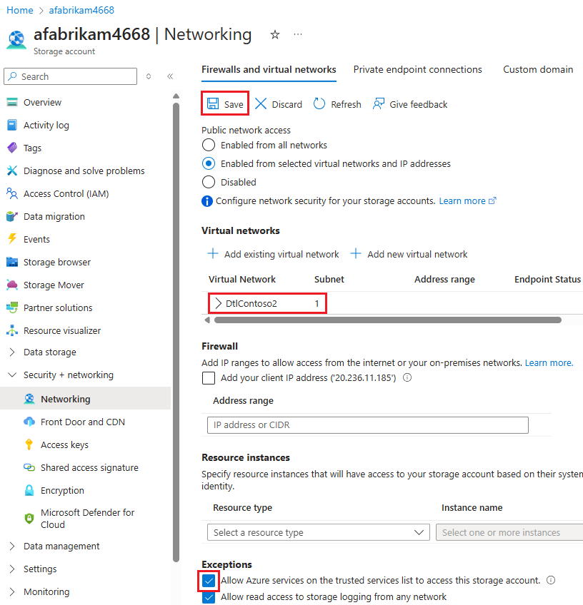 Screenshot, der zeigt, wie Sie vertrauenswürdigen Diensten Zugriff auf eine Ressourcengruppe gewähren