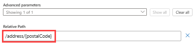 Screenshot zeigt den Parameterwert 