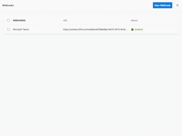 So erstellen Sie einen neuen Webhook