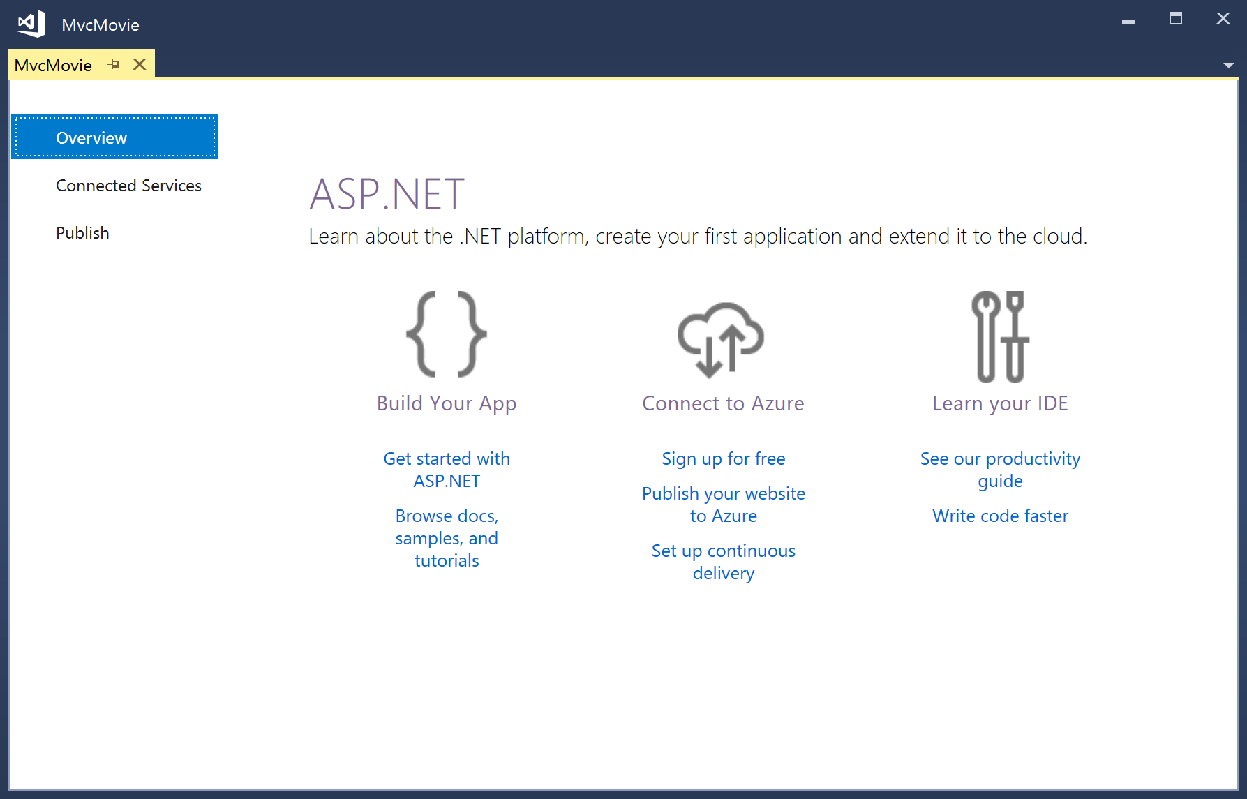 Screenshot, der das Fenster M V C Movie zeigt, das auf der Seite 