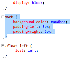 Markierungsmarkierer im Stylesheet