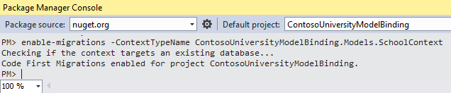 Migrationen aktivieren