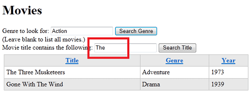 Filmseitenauflistung nach der Suche nach 