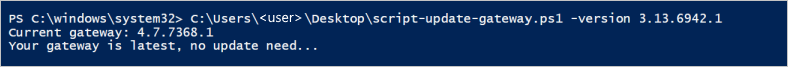 Script 2-Ausführungsergebnis](media/self-hosted-integration-runtime-automation-scripts/script-2-run-result.png)