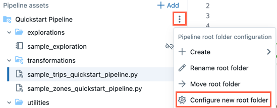 Pipline-Root-Ordner ändern
