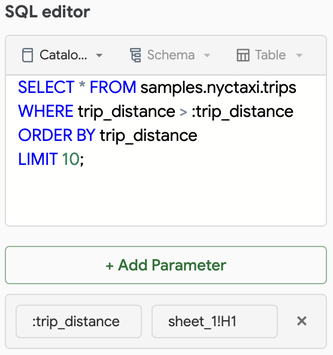 Abfrage mit Abfrageparametern