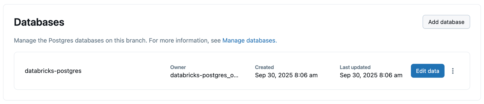 Anzeigen von Datenbanken in der LKB-App