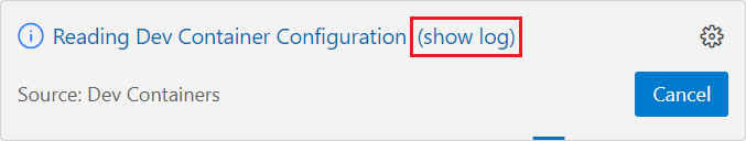 Screenshot, der zeigt, wie Sie im Fortschrittsdialogfeld 