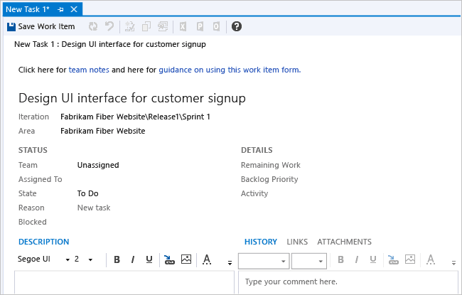 Beispiel für zwei Hyperlinks, die auf den Text angewendet werden
