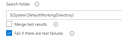 Fehler beim Build, wenn fehlgeschlagene Tests vorhanden sind.