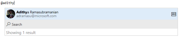 Wählen Sie einen Benutzer oder eine Gruppe aus der Autovervollständigung aus.