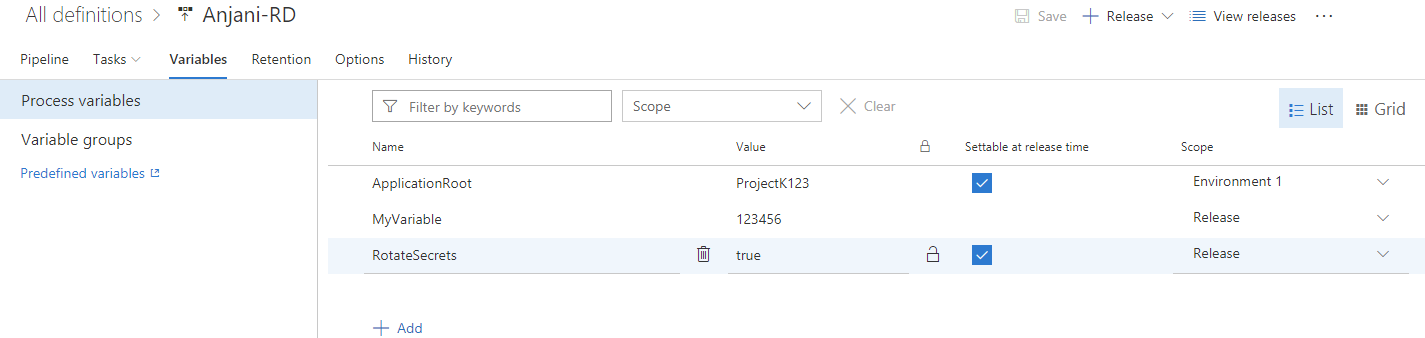 Freigegebene Variable