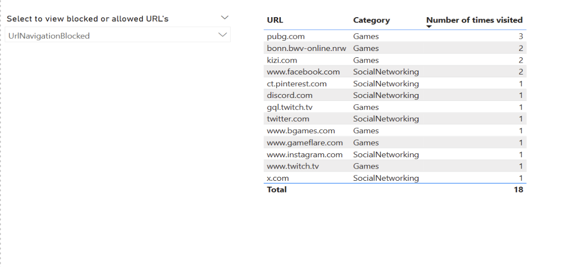 Screenshot: Power BI-Datenschutzeinstellungen
