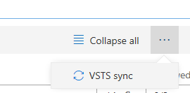 Screenshot of VSTS Sync step 2.