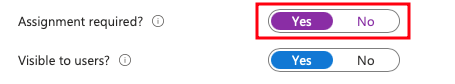 Screenshot der Eigenschaftenzuweisung.