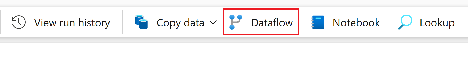 Screenshot: Hervorgehobene Dataflow-Aktivität.