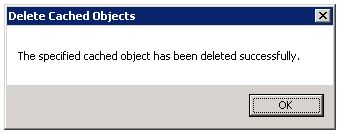 Screenshot der Bestätigungsmeldung.