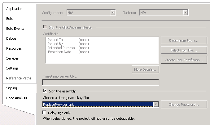 Screenshot der Registerkarte 
