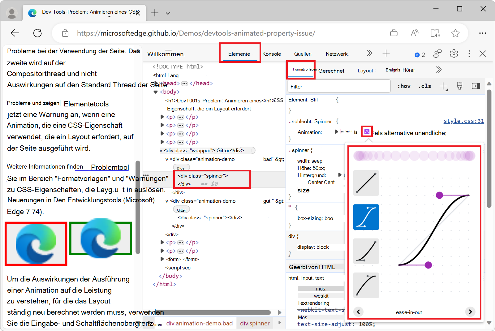 Der Beschleunigungs-Editor