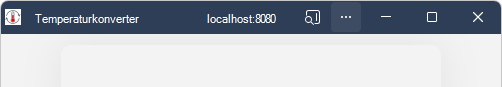 Das installierte Beispiel für progressive Web-App (PWA) bei Installation von localhost