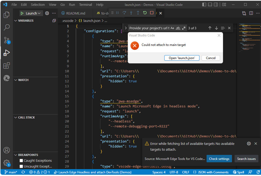 Es konnte nicht an das Hauptziel angefügt werden.