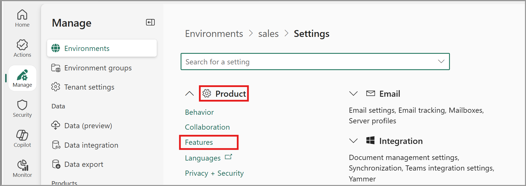 Aktivieren von Features