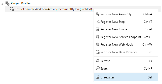Beenden Sie den Profilerstellungsworkflow.