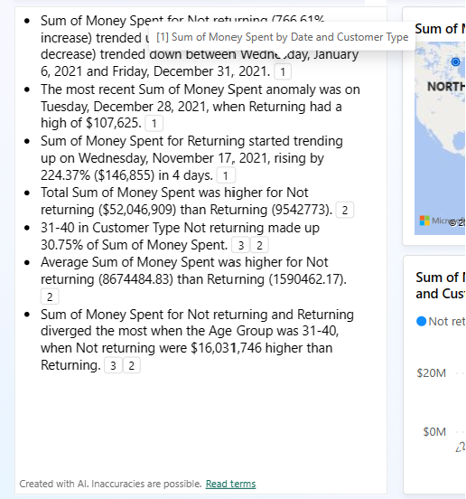 Screenshot, der das Überfahren einer Fußnote mit der Maus zeigt, um den Verweis anzuzeigen.