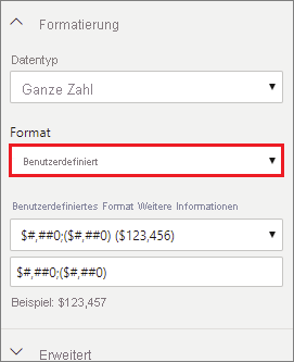 Screenshot des Menüs 