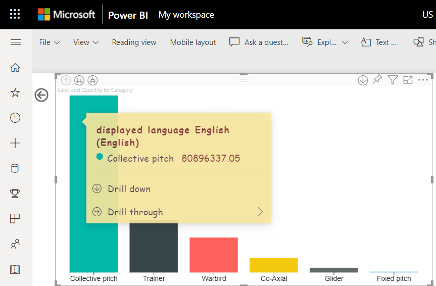 Screenshot, das eine moderne Tooltip zeigt.